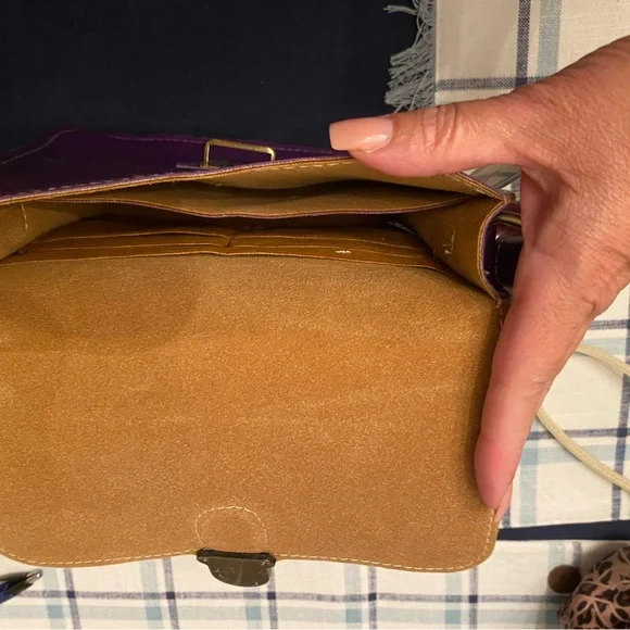 NWT Nicole Rucci purple shoulder bag - Picture 3 of 6